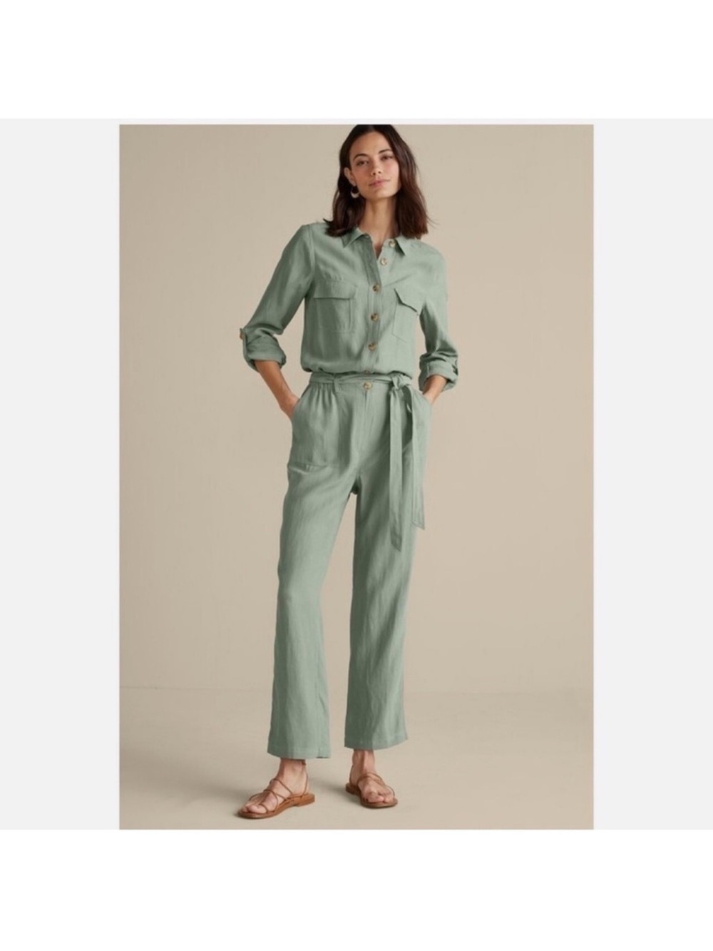 Soft Surroundings Kerry Utility Jumpsuit